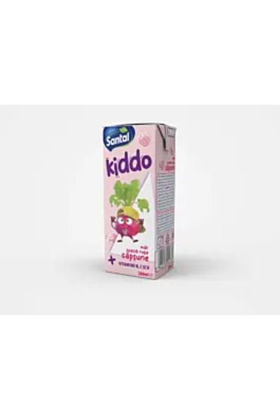 SANTALE Suc cu aromă de măr, sfeclă roșie și căpșuni Santal Kiddo 0.2 L