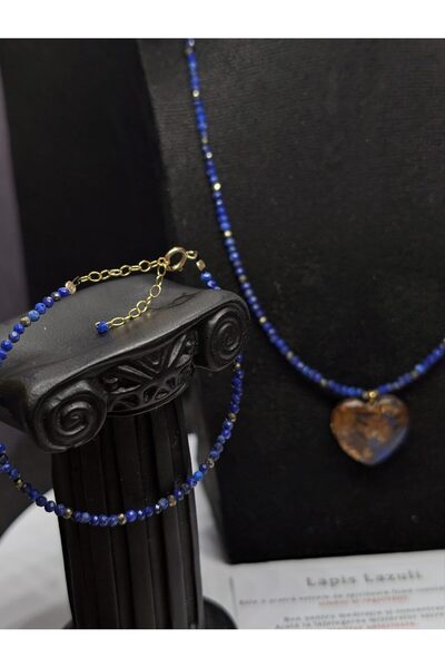 PIETRICELE Set Lapis Lazuli și Pirită
