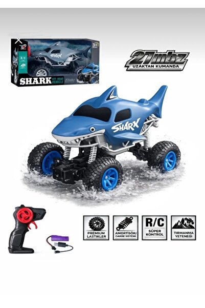 Shark uzaktan kumandalı köpek balığı oyuncak araba 1:18 off-road şarjlı pilli...