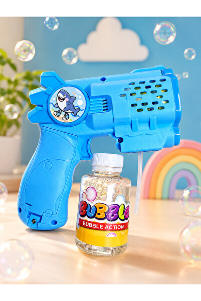 Star Bubbles 🌈 Otomatik Işıklı Bubble Gun Baloncuk Tabancası 6 Delikli Köpük...