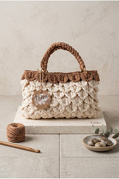 Talinhandmade Wicker Medium Size Handbag |   Paper String Handmade Women's Ba...