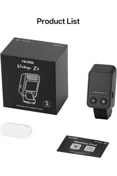 VILTROX Vintage Z2 Mini TTL Tepe Flaşı Canon