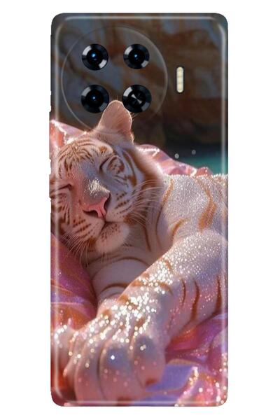 TECNO Spark 20 Pro+ Plus Kılıf Yaldız Aslan Temalı Desenli Darbe Emici Silikon