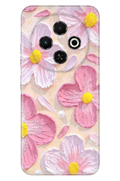 TECNO Spark 30C (KL5n) Kılıf Paint Botanical Temalı Desenli Darbe Emici Silikon