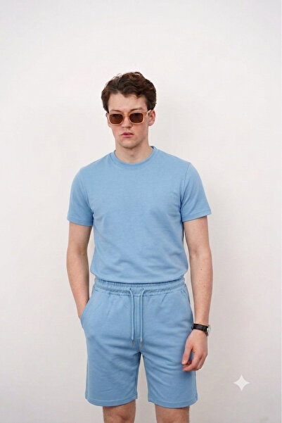 ATKGİYİM Shorts Set Unisex Flexible Lycra Comfortable Casual Sports Set - 24/...