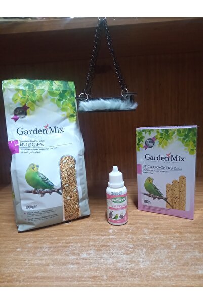 Gardenmix Platin Muhabbet Yemi 1kg+SADE 10'LU KRAKER+A,D,C VE E VİTAMİN DAMLA...