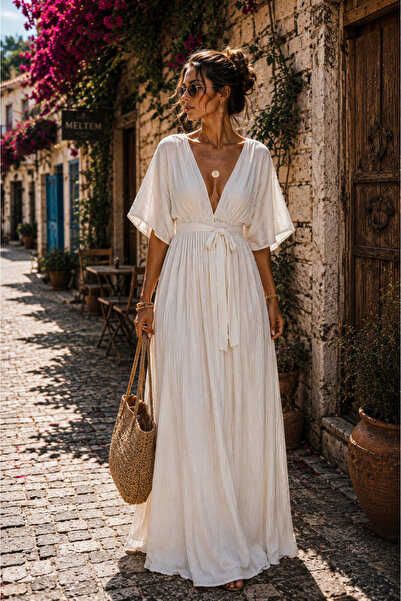 NA ADDESIGN Φόρεμα Athena Derin V-Neck Ayrobin Design