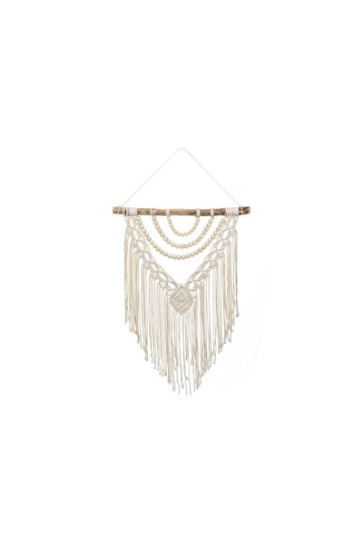 OEM Decorațiune de perete boho, Bej, 53 x 65, Fir textil / macrame, Boho / ma...
