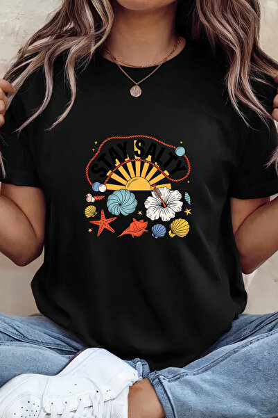 Sarah's Boutique Women's T-shirt – 100% cotton – Salty Shells