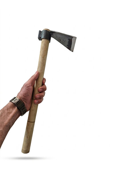 KAMPASİST Ahşap Saplı Metal Kırılmaz Bahçe Çapası