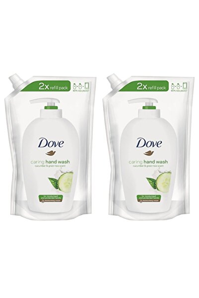 Dove Pachet 2 x Rezerva Sapun Lichid Go Fresh, Castravete si Ceai Verde, 500 ml