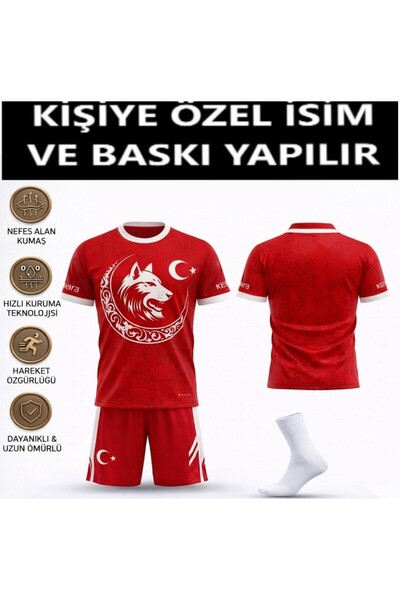 tahaspor Özel İsim Yazılır Türkiye Euro 2026 Milli Takım Çocuk forması (04) Ö...