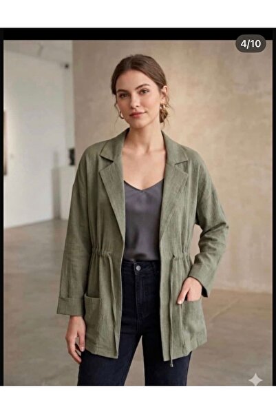 MENSAR OTANTİK Lace-Up Linen Jacket Standard Size 38/44