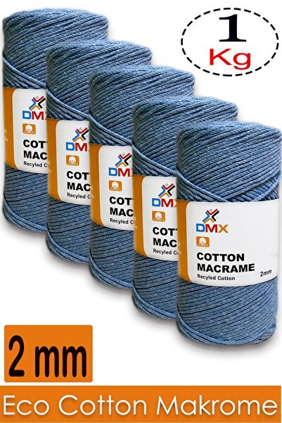 Diva İplik Dmx Bumbac Macrame (5x200 Gr) - Pachet de 5 - Culoare -214