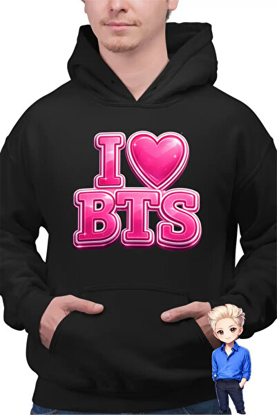 OEM Men's Hoodie I Love BTS Bangtan K-Pop