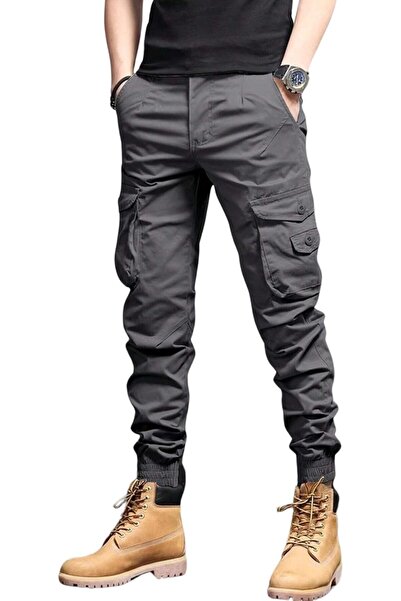 Lymio Men's Wide Cargo Pants -09-12 (Pack of 1)