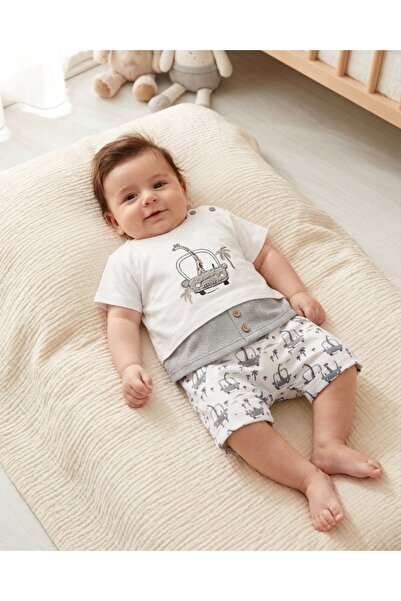 Ege Bebek Baby Boy Summer Clothes Newborn 0-3-6-9 Months T-Shirt Shorts 2-Pie...