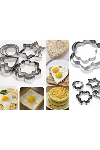 TR 12 Parça Metal Kurabiye Kalıbı