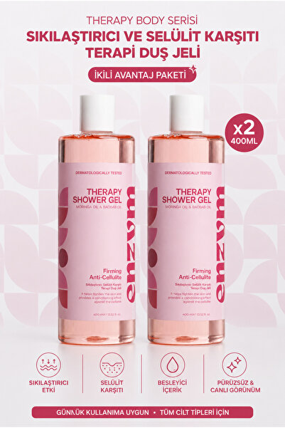 ENZYM COSMETICS Sıkılaştırıcı Ve Selülit Karşıtı Terapi Duş Jeli 400 ml x 2 Adet