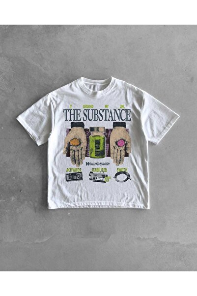 Grafftee Clothing Subtance Printed Unisex Oversize T-Shirt