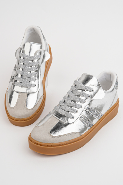 Madam Tarz Frm-100 Flat Sole Stone Detailed Sports Shoes