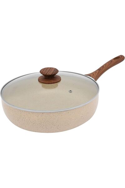 Trust Pro Non-stick frying pan coated with two layers of aluminum with a lid ...