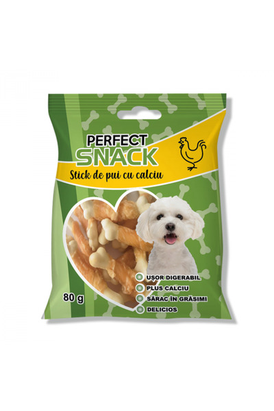 Perfect Snack Stick de pui și calciu, recompense caini 80g