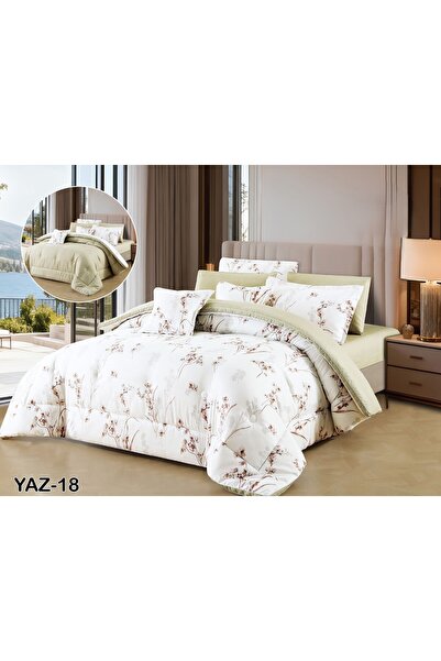 SFT Summer Royal 8 Pieces Reversible Luxury Bedspread Set for You and Your El...