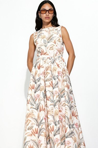 Hiccup Cotton and Lace Detailed Dress