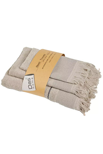 Das Home Σετ 3 απλών πετσετών (0838-0843) Best - 70 - Ταουπέ