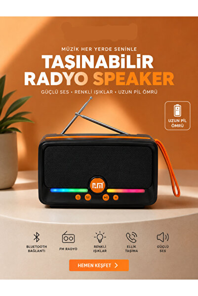Hello Watch GÜNEŞ ENERJİLİ BLUETOOTH HOPARLÖR CANLI RENKLİ KAMP MÜZİK VE RADYO