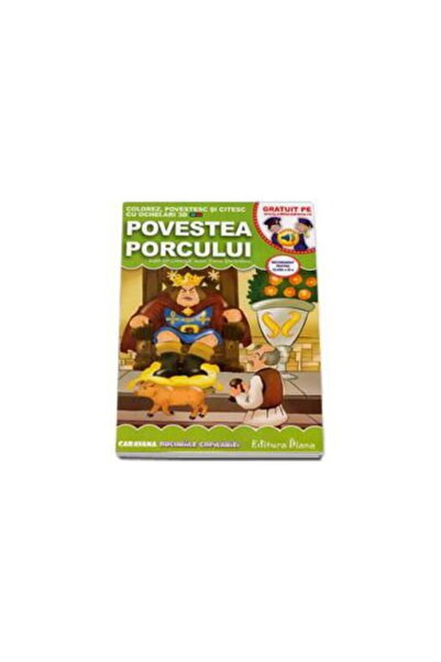OEM Povestea porcului. Colorez, povestesc si citesc cu ochelari 3D