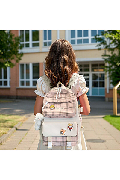 HI-FINE 5-Piece School Backpack Set for Girls Boys, Cute Casual Student Backp...