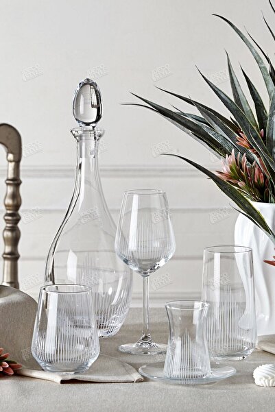 DECOSTYLE Hisar Dekor 61 Piece Glass Cup Set for 12 People