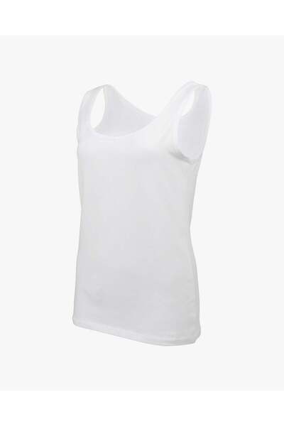 Bolero Ženska premium majica sa debelim naramenicama od liocela, bela