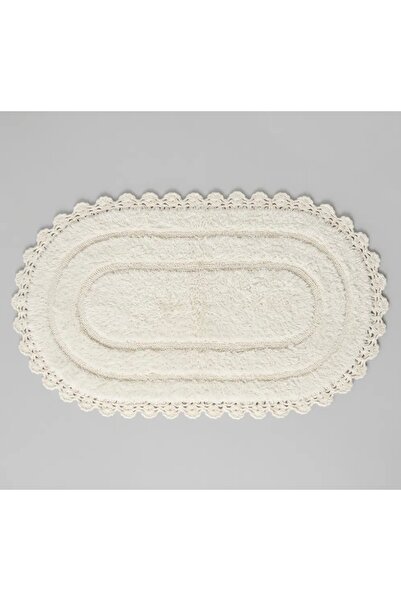 PIRILTI COLLECTION Braided Mat 100% Cotton (the Edges Are Hand-Knitted) - 60X...