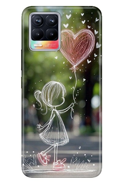 realme 8 - 8 Pro Kılıf Minik Kız Temalı Desenli Darbe Emici Silikon