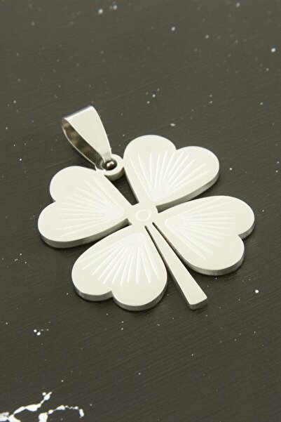 Marsilyan Clover Steel Pendant 3.5 cm Ilkel-Bjt940