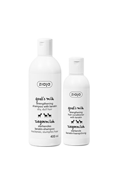Ziaja Pachet Sampon cu lapte de capra 400 ml + Balsam cu lapte de capra si ke...