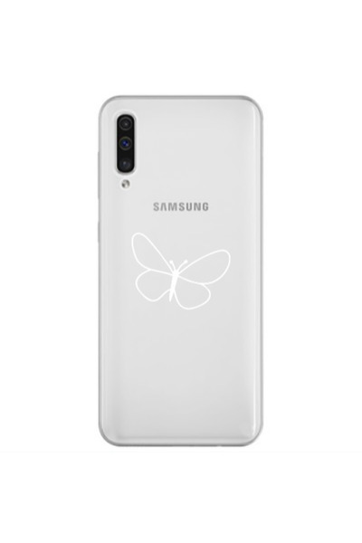 Other Samsung A70 butterfly Transparent Silicone TPU Θήκη