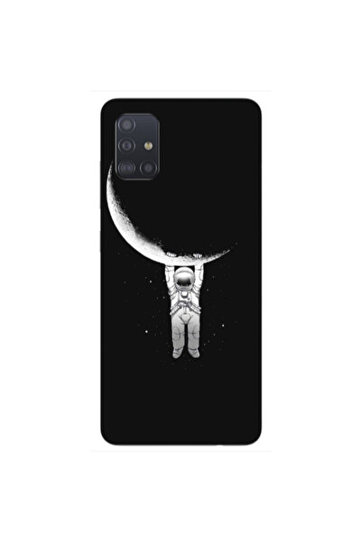 Other Samsung A51 Swinging on the moon Transparent Silicone TPU Θήκη