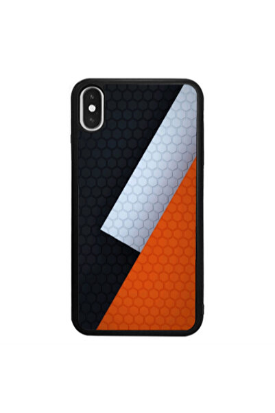Other Apple iPhone X Coated hexagon Black Glossy Θήκη