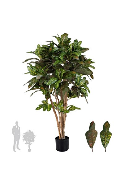 Roberto Rossi Artificial tree H120cm Croton petra with 297 leaves