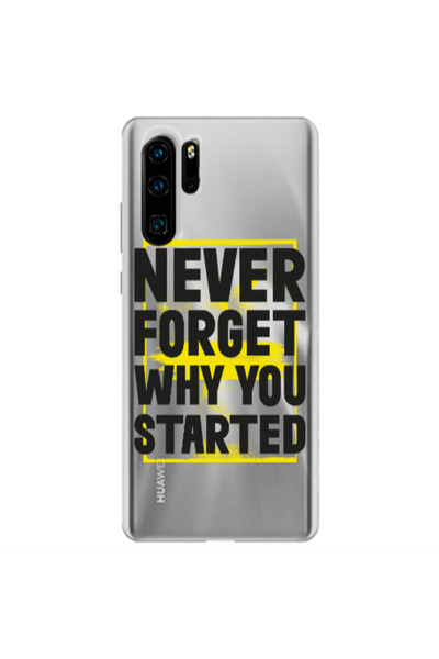 Other Huawei P30 Pro Never Forget Transparent Silicone TPU Θήκη