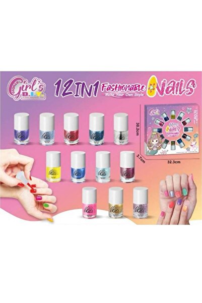 OEMS Girls' Nail Polish Set Contains 12 Different Colors Nail Polish Kit