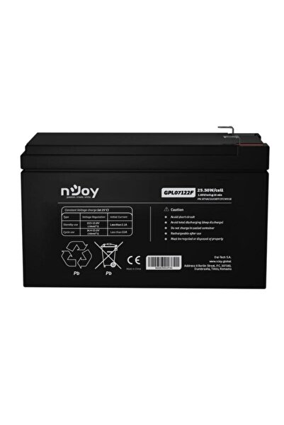 nJoy GPL07122F – Baterie VRLA AGM 12V / ~7Ah