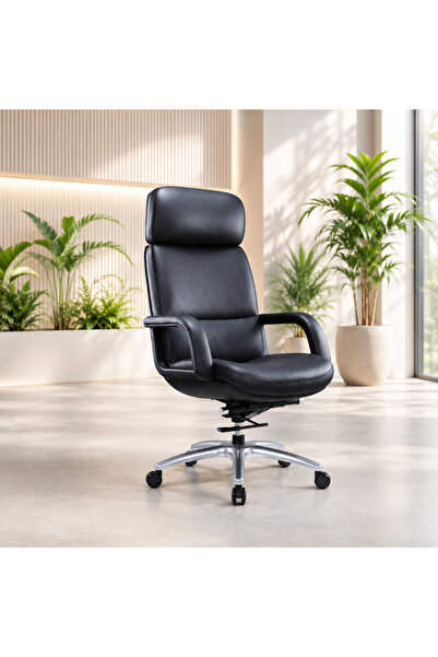 Mobila Birou Orient Scaun Birou Directorial Premium CH-567A, Piele Ecologică,...