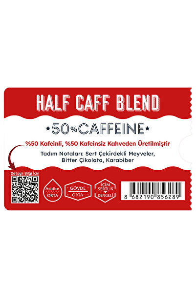 Moliendo Finest Coffee Half Caff %50 Kafeinli Blend Kahve (Çekirdek Kahve) 250 g