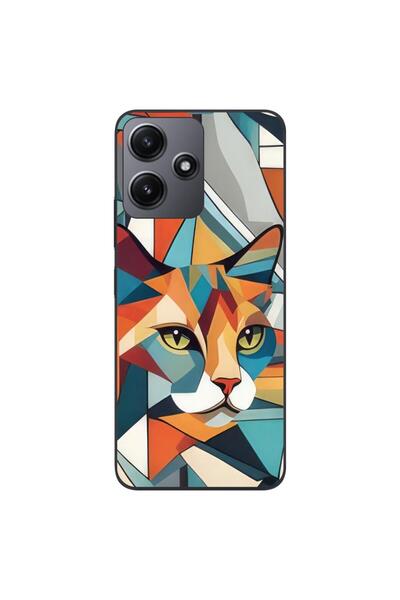 OEM Case compatible with Xiaomi Redmi 12 5G Silicone Gel Tpu Pattern Cubic Ca...