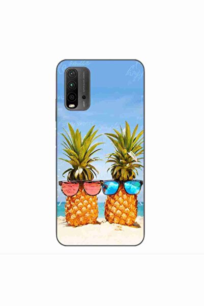 OEM Case compatible with Xiaomi Redmi 9T Silicone Gel Tpu Model Beach Pinneaples